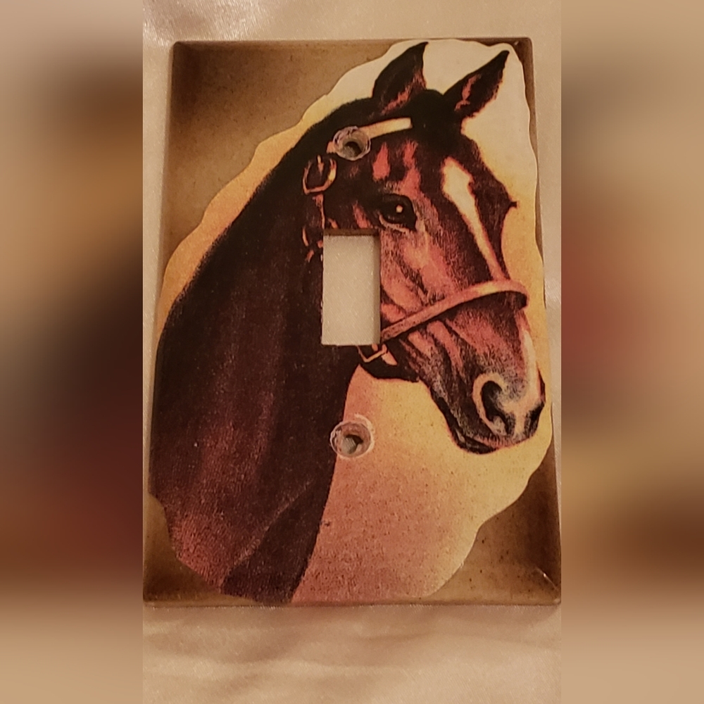 Light switch cover horse design